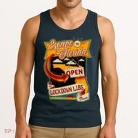 Escape To Florida Open The Lockdown Libs Tour Tank Top thumb 3