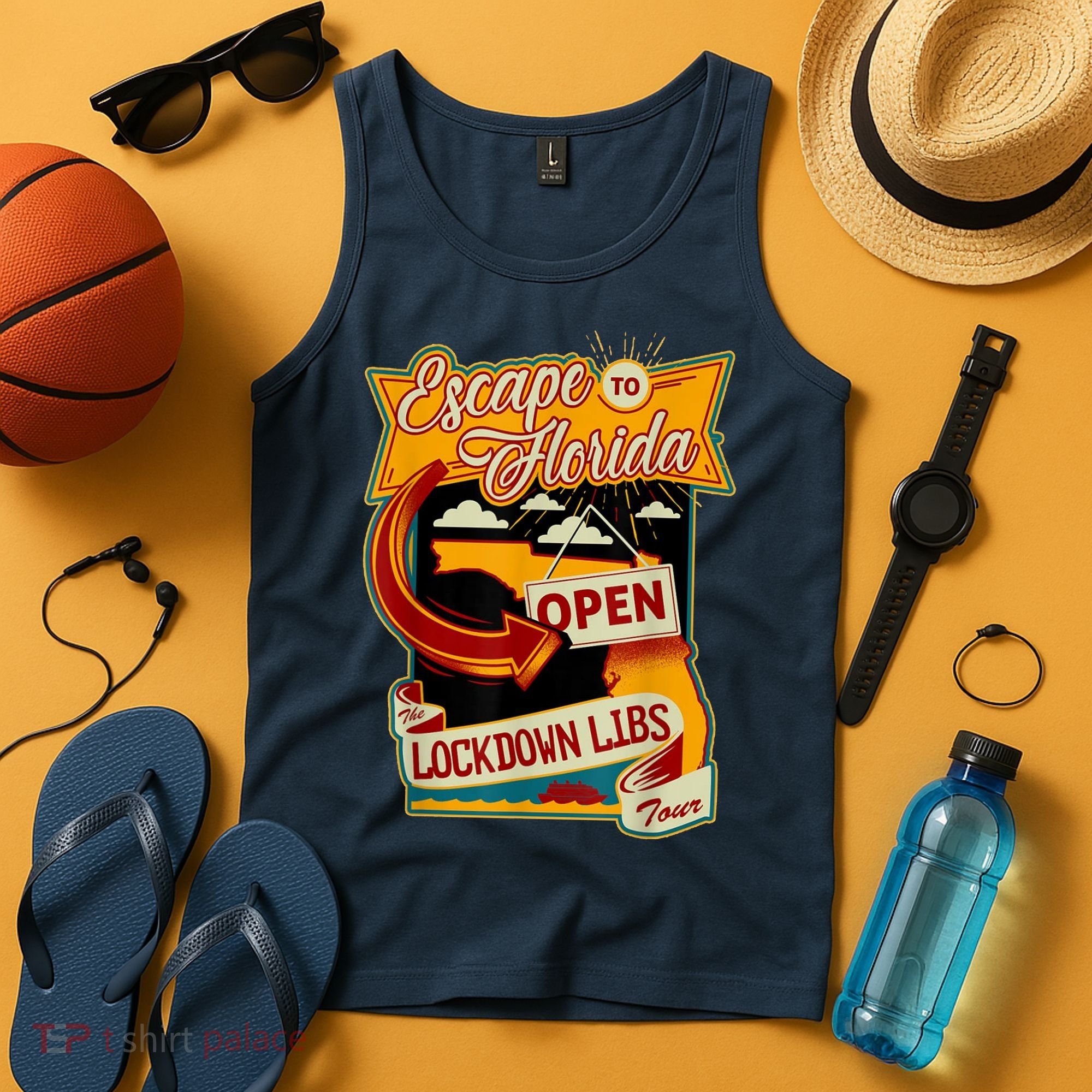 Escape To Florida Open The Lockdown Libs Tour Tank Top