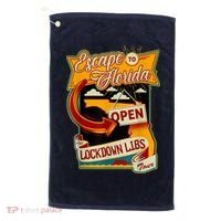 Escape To Florida Open The Lockdown Libs Tour Golf Towel thumb 0