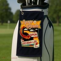 Escape To Florida Open The Lockdown Libs Tour Golf Towel thumb 2