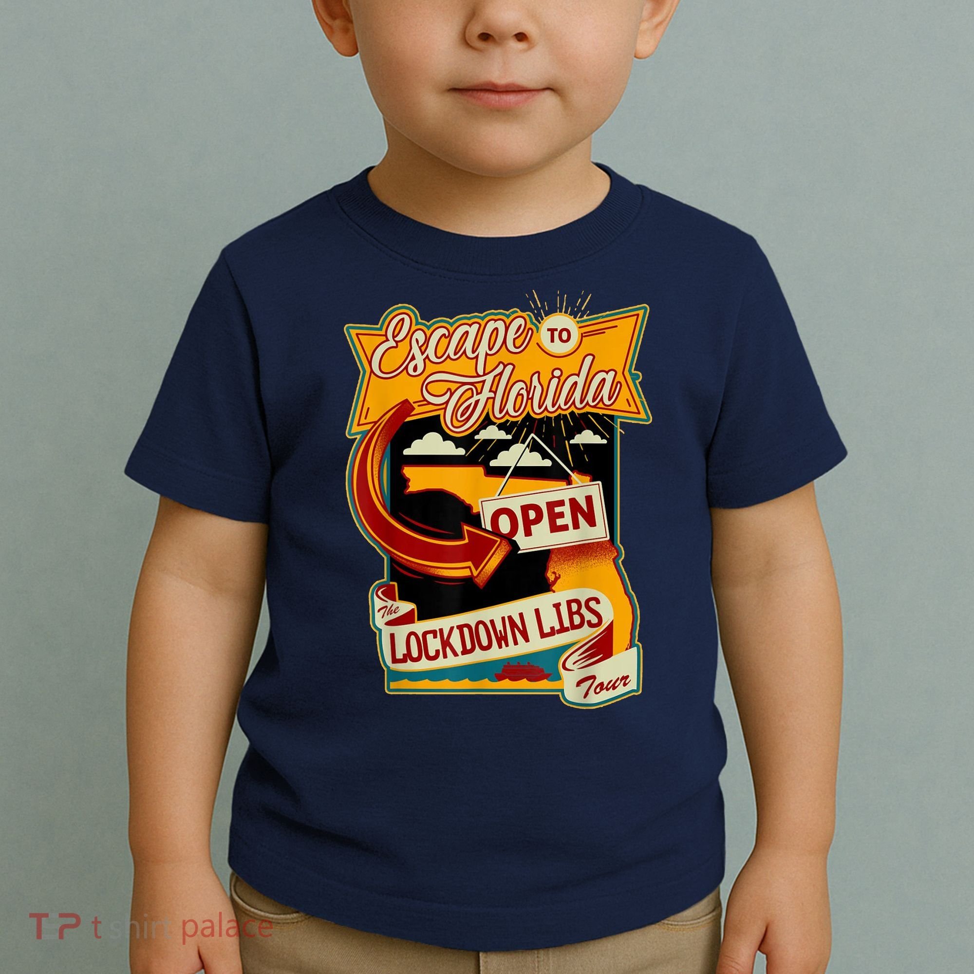 Escape To Florida Open The Lockdown Libs Tour Toddler T-Shirt