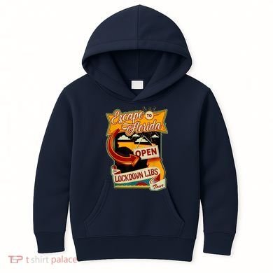Escape To Florida Open The Lockdown Libs Tour Kids Hoodie