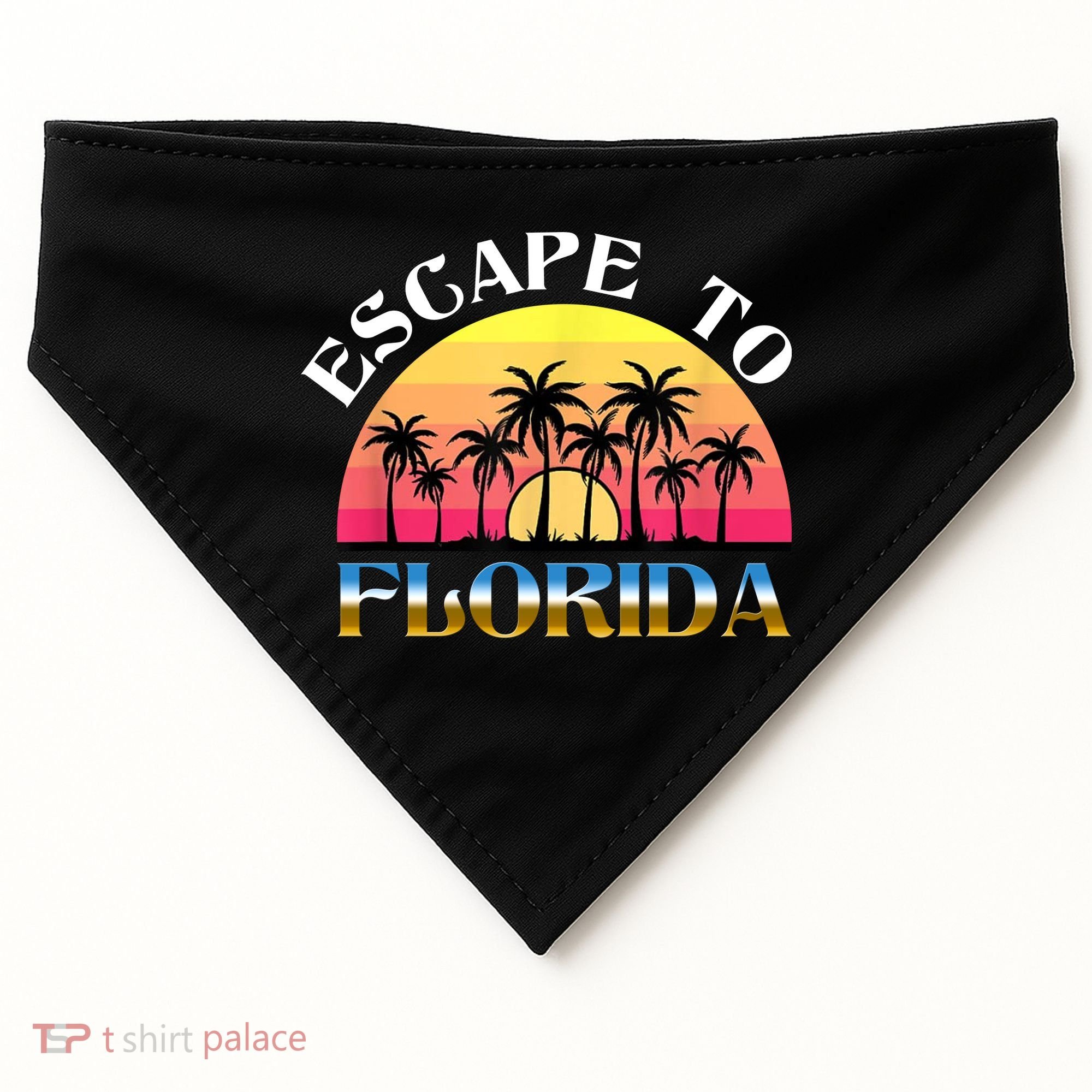 Escape To Florida USA-Made Doggie Bandana
