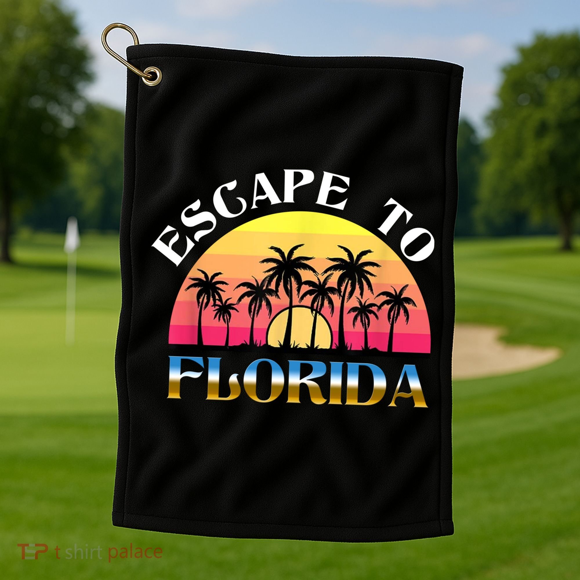 Escape To Florida Golf Towel