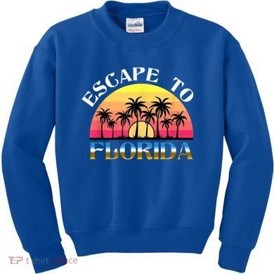Escape To Florida Kids Sweatshirt