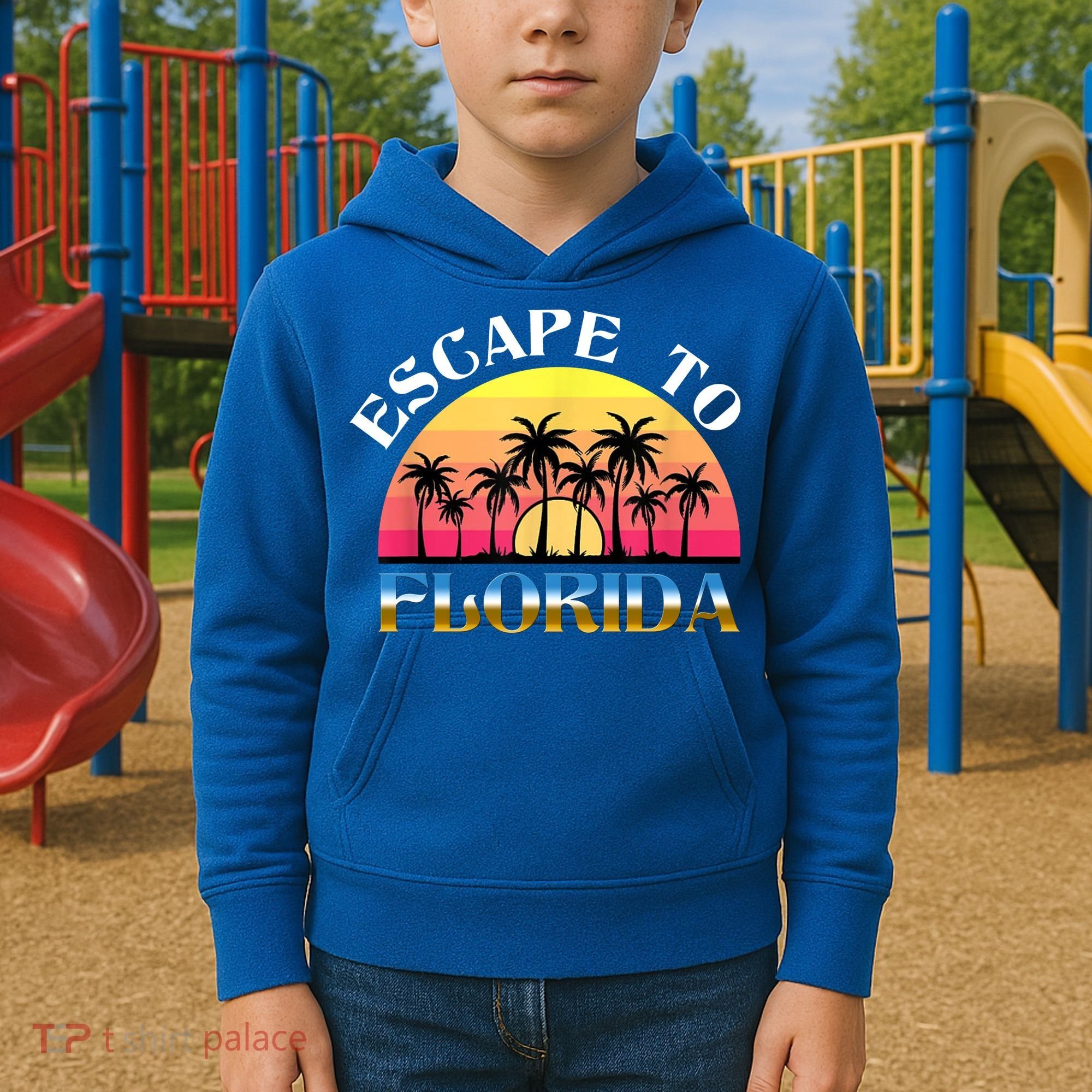 Escape To Florida Kids Hoodie