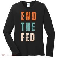 End The Fed Conservative Libertarian Women's Long Sleeve Shirt thumb 0