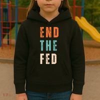 End The Fed Conservative Libertarian Kids Hoodie thumb 3