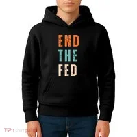 End The Fed Conservative Libertarian Kids Hoodie thumb 4