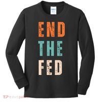 End The Fed Conservative Libertarian Kids Long Sleeve Shirt thumb 0