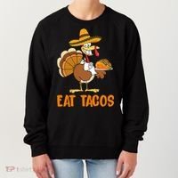 Eat Tacos Funny Turkey Thanksgiving Holiday Women's Sweatshirt thumb 0