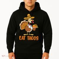Eat Tacos Funny Turkey Thanksgiving Holiday Hoodie thumb 2