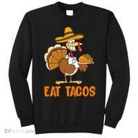 Eat Tacos Funny Turkey Thanksgiving Holiday Sweatshirt thumb 0
