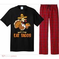 Eat Tacos Funny Turkey Thanksgiving Holiday Pajama Set thumb 0