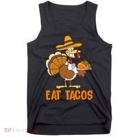 Eat Tacos Funny Turkey Thanksgiving Holiday Tank Top thumb 0