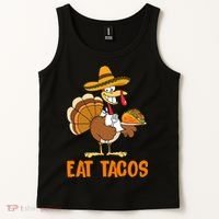 Eat Tacos Funny Turkey Thanksgiving Holiday Tank Top thumb 2