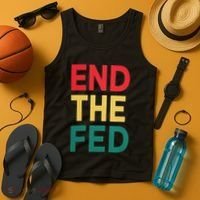 End The Fed Federal Reserve Bitcoin Over Fiat Currency Tank Top thumb 4