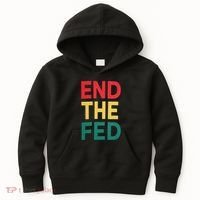 End The Fed Federal Reserve Bitcoin Over Fiat Currency Kids Hoodie thumb 0