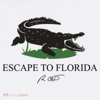 Escape To Florida Ron Desantis Us Flag Vintage Funny T-Shirt thumb 7
