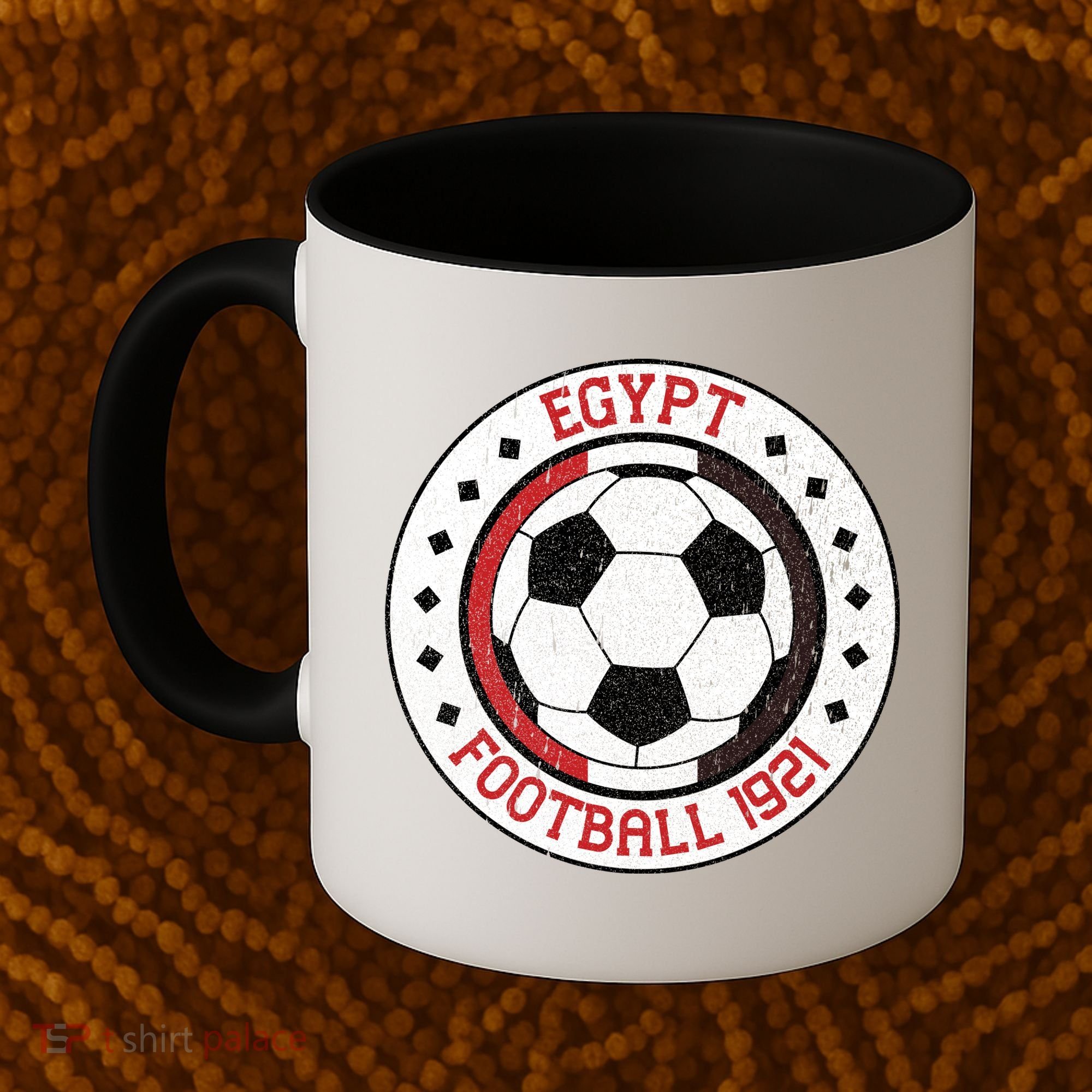 Egypt Team Football 1921 Retro Soccer Emblem Coffee Mug
