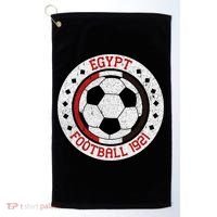 Egypt Team Football 1921 Retro Soccer Emblem Golf Towel thumb 0
