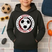 Egypt Team Football 1921 Retro Soccer Emblem Kids Hoodie thumb 2