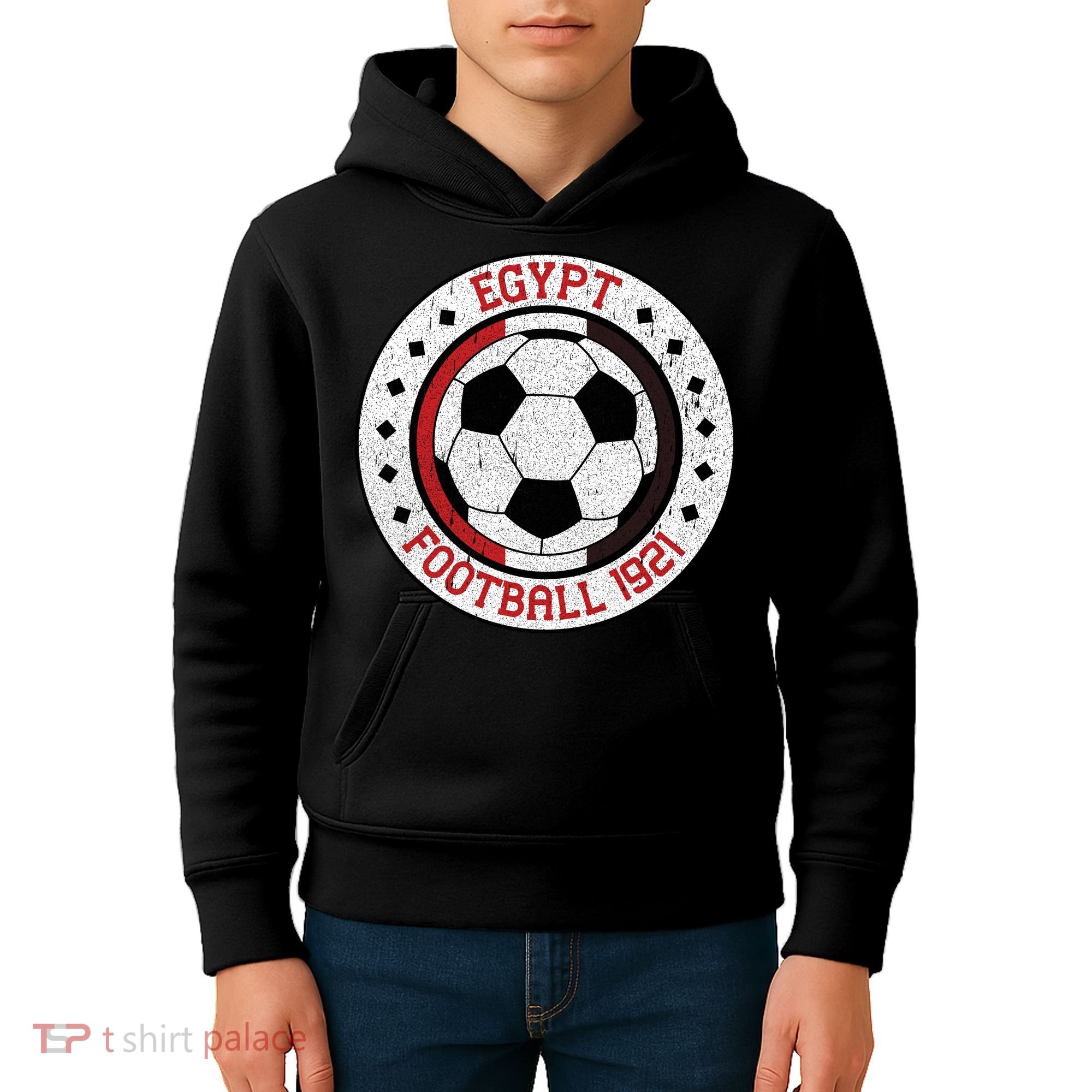 Egypt Team Football 1921 Retro Soccer Emblem Kids Hoodie