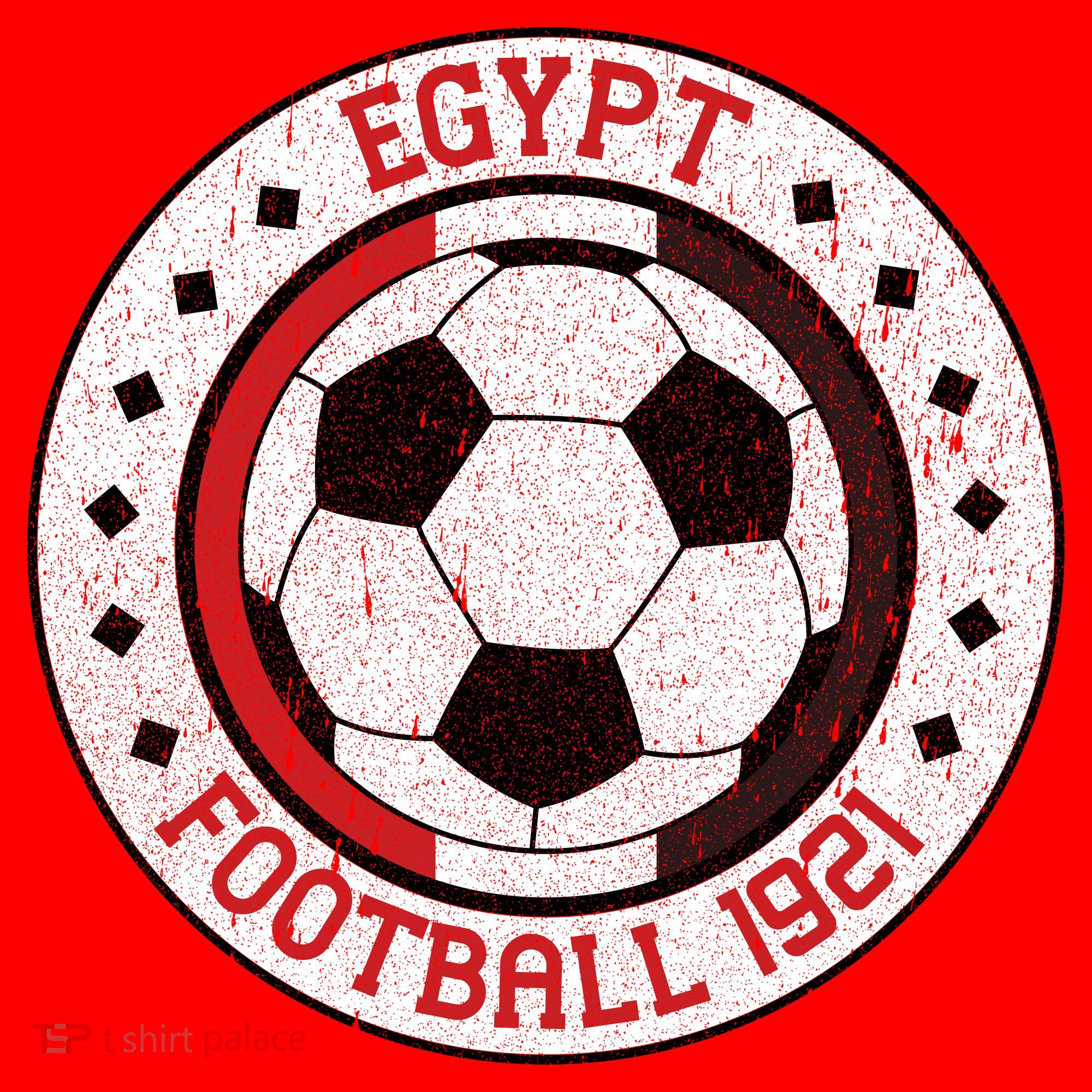Egypt Team Football 1921 Retro Soccer Emblem Santa Hat