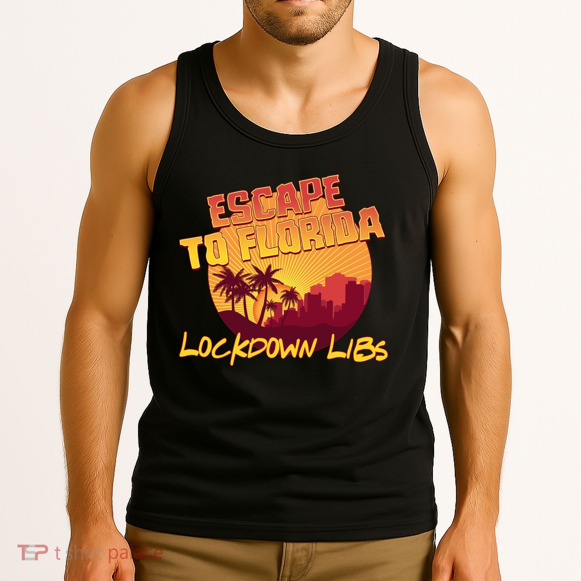 Escape To Florida Lockdown Libs Tank Top