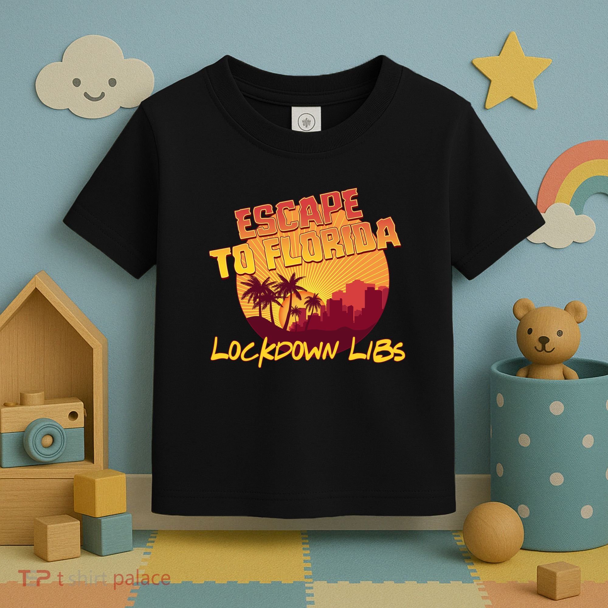 Escape To Florida Lockdown Libs Toddler T-Shirt
