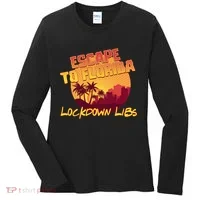 Escape To Florida Lockdown Libs Women's Long Sleeve Shirt thumb 0