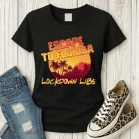 Escape To Florida Lockdown Libs Women's T-Shirt thumb 3