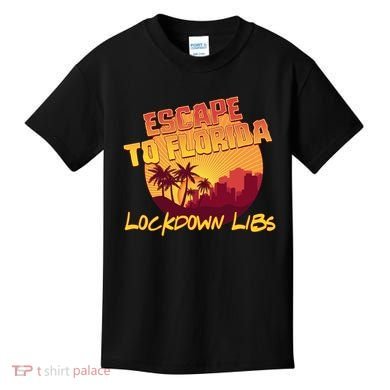 Escape To Florida Lockdown Libs Kids T-Shirt