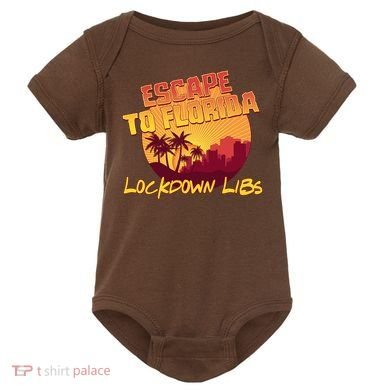 Escape To Florida Lockdown Libs Baby Bodysuit