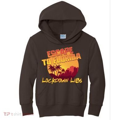 Escape To Florida Lockdown Libs Kids Hoodie