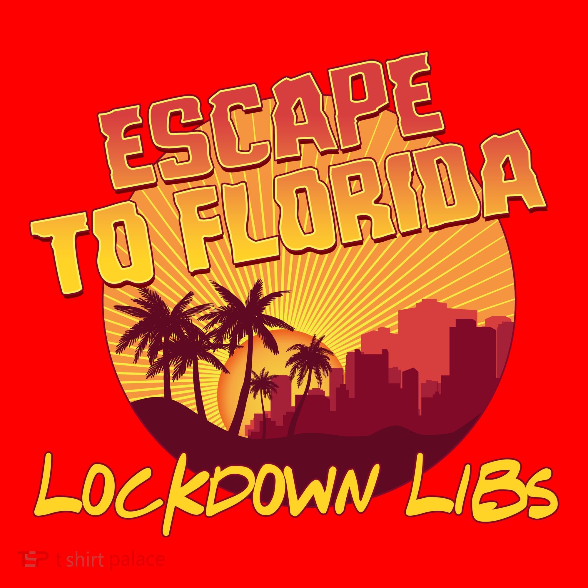 Escape To Florida Lockdown Libs Santa Hat