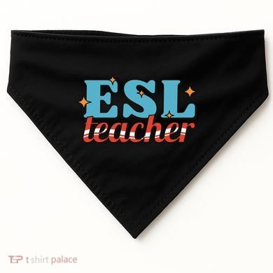 ESL Teacher Gift USA-Made Doggie Bandana