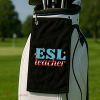 ESL Teacher Gift Golf Towel thumb 2