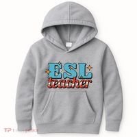 ESL Teacher Gift Kids Hoodie thumb 0
