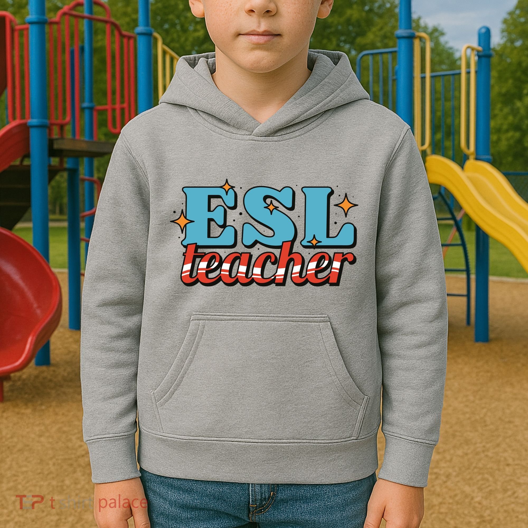 ESL Teacher Gift Kids Hoodie