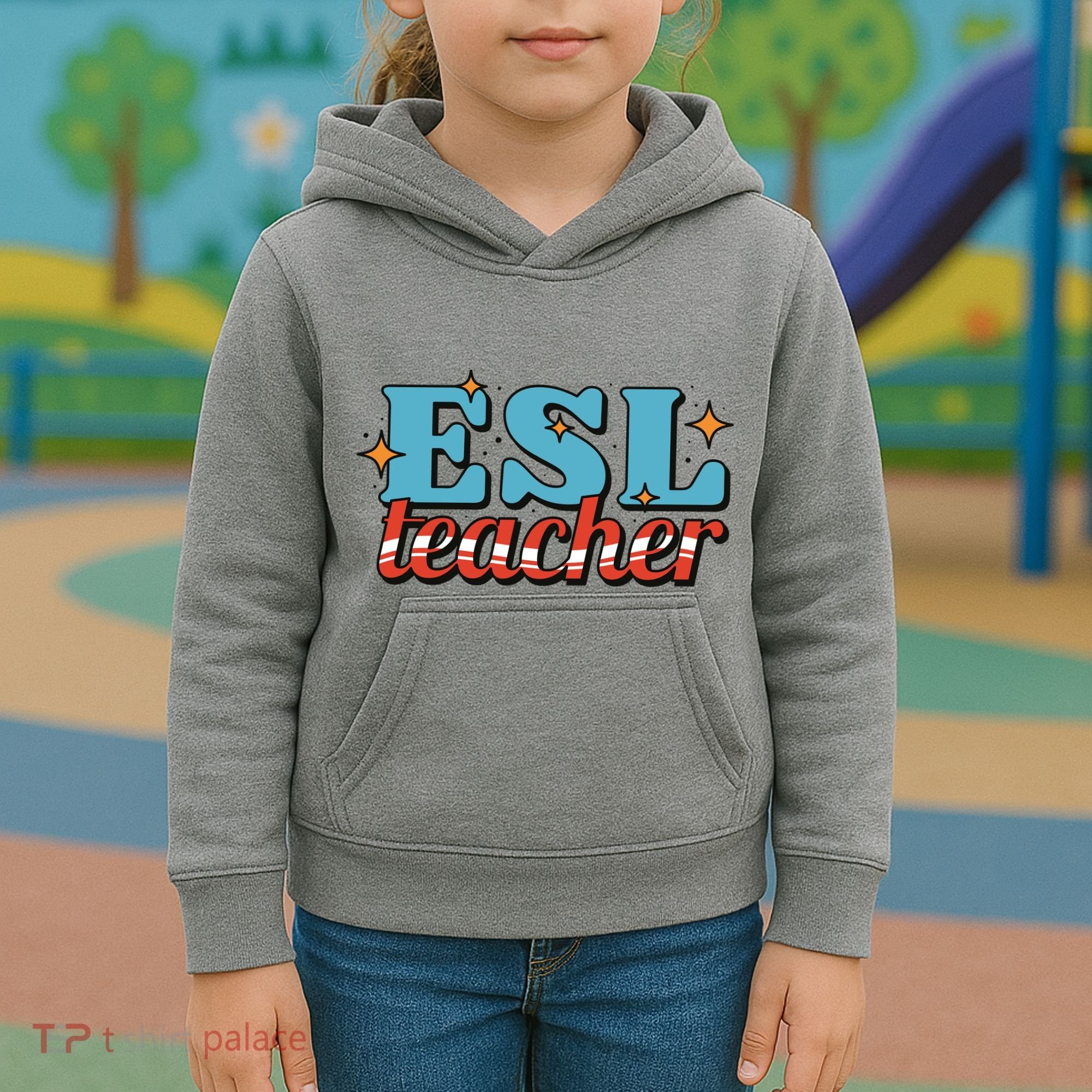 ESL Teacher Gift Kids Hoodie