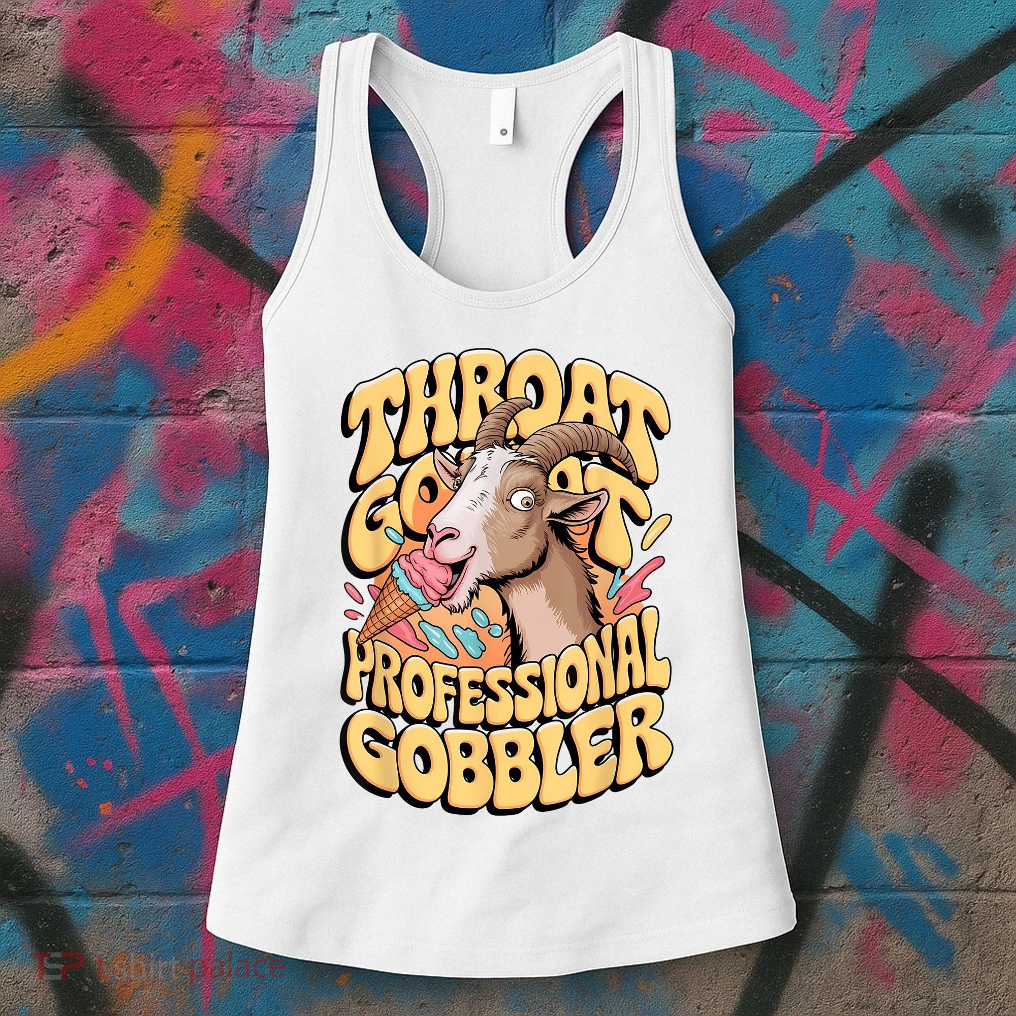 Embarrassing Throat Goat Inappropriate Adult Humor Women's Tank Top