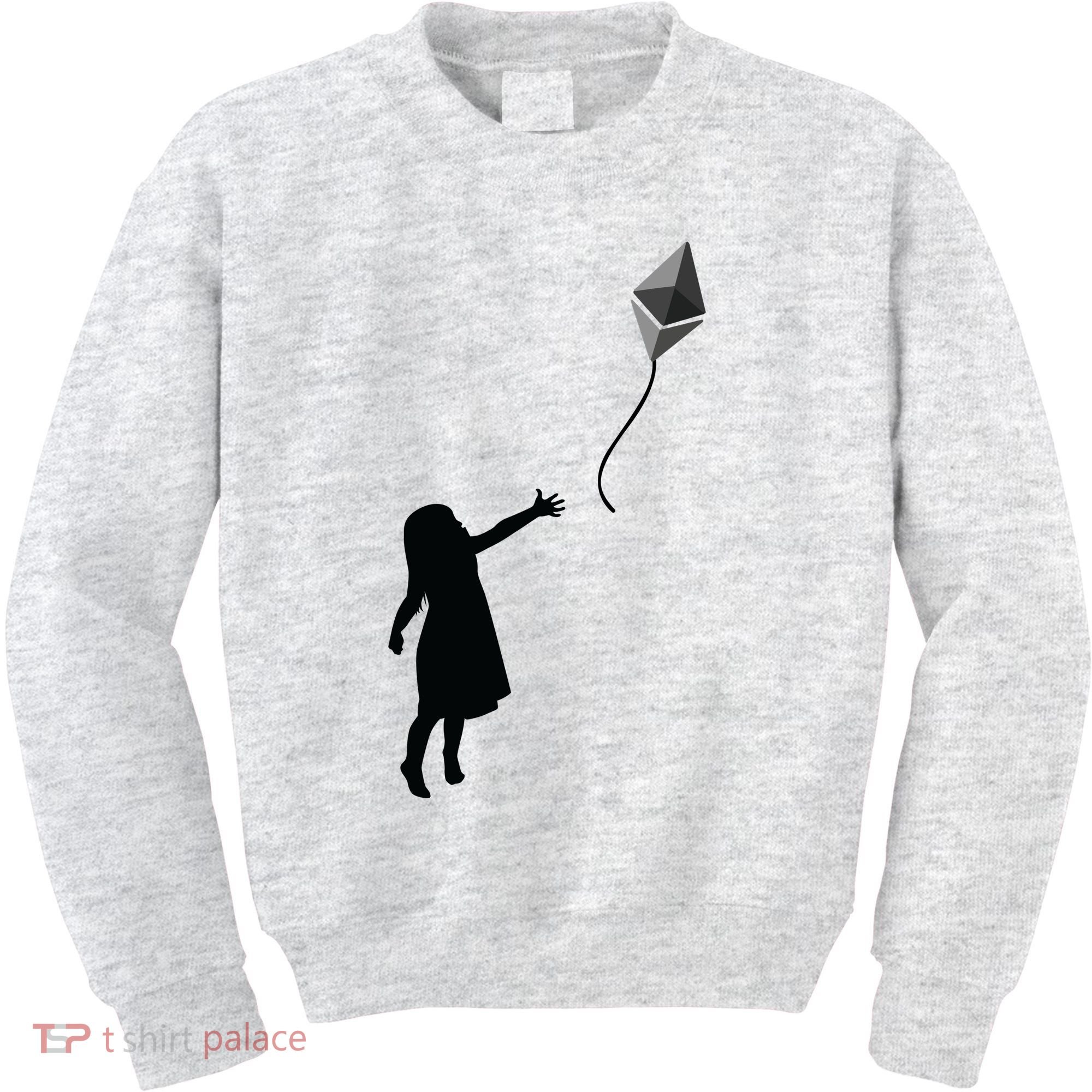 ETH Balloon Ethereum Crypto Kids Sweatshirt