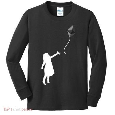 ETH Balloon Ethereum Crypto Kids Long Sleeve Shirt