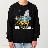 Enjoy The Holiday Summer Beach Palm Hawaiian Women's Sweatshirt thumb 0