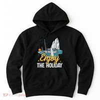 Enjoy The Holiday Summer Beach Palm Hawaiian Hoodie thumb 0