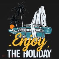 Enjoy The Holiday Summer Beach Palm Hawaiian Hoodie thumb 7