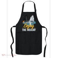 Enjoy The Holiday Summer Beach Palm Hawaiian Apron thumb 0