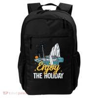 Enjoy The Holiday Summer Beach Palm Hawaiian Backpack thumb 0