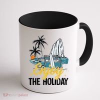 Enjoy The Holiday Summer Beach Palm Hawaiian Coffee Mug thumb 1